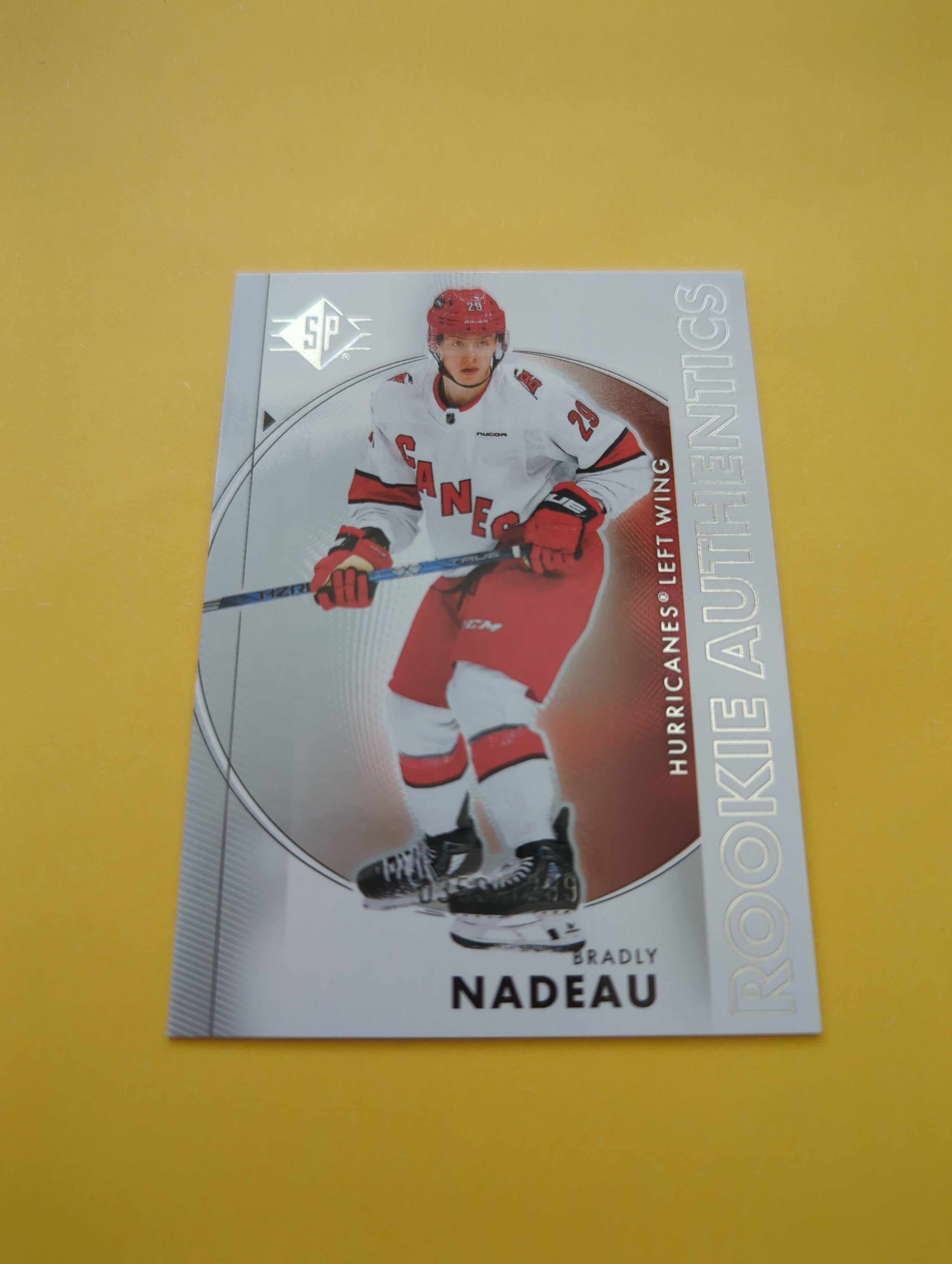 Bradley Nadeau 24-25 SP Authentics Rookie Card 0359/1299