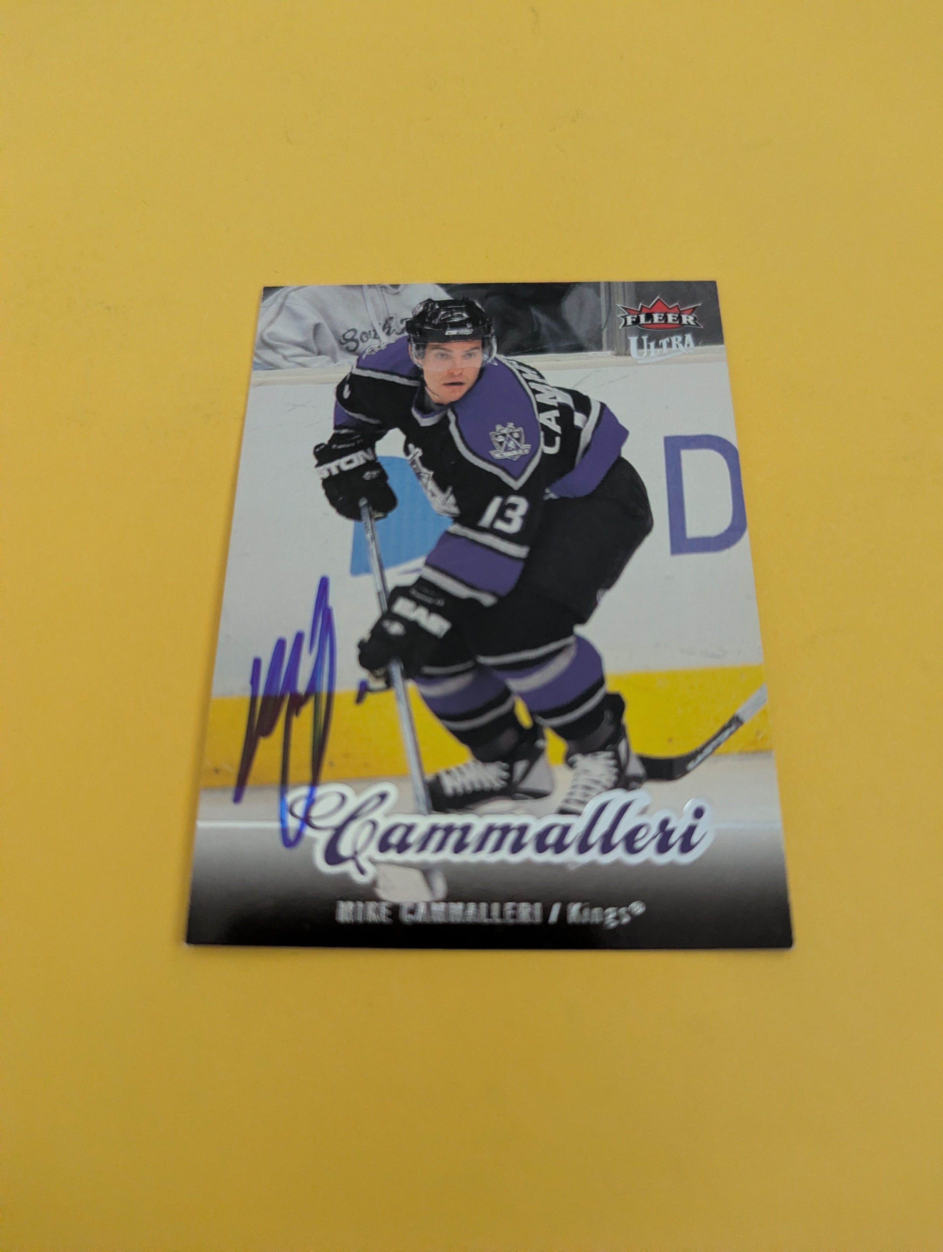 Mike Cammalleri Signed Los Angeles Kings Card B