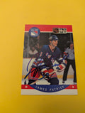 James Patrick Signed New York Rangers Card