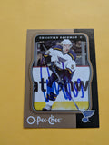 Christian Backman Signed St. Louis Blues Card B