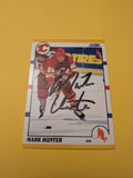 Mark Hunter Signed Calgary Flames Card A
