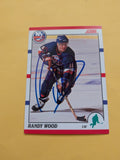 Randy Wood Signed New York Islanders Card B