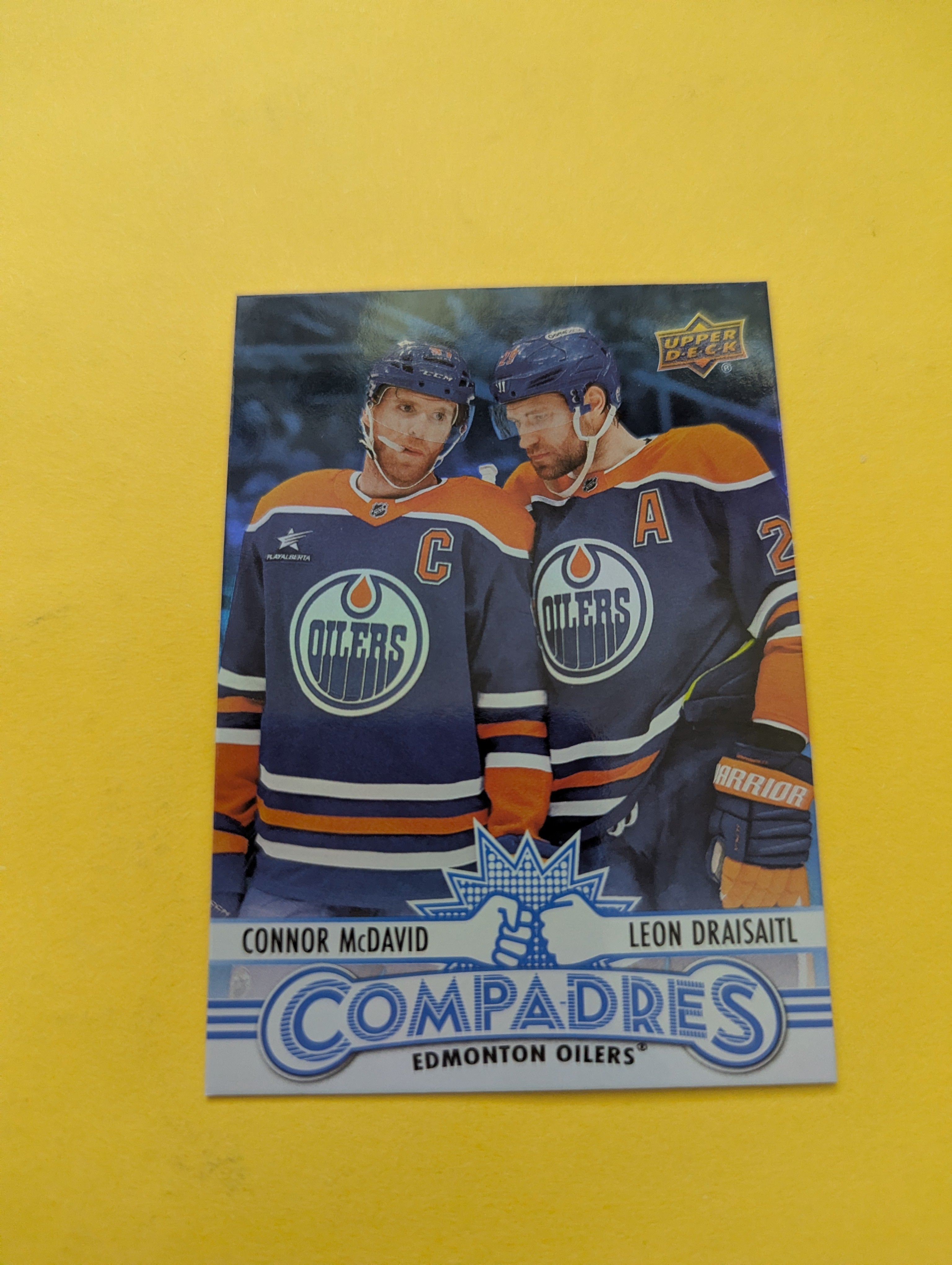 Connor McDavid Leon Draisaitl 25-26 Upper Deck Compadres Card