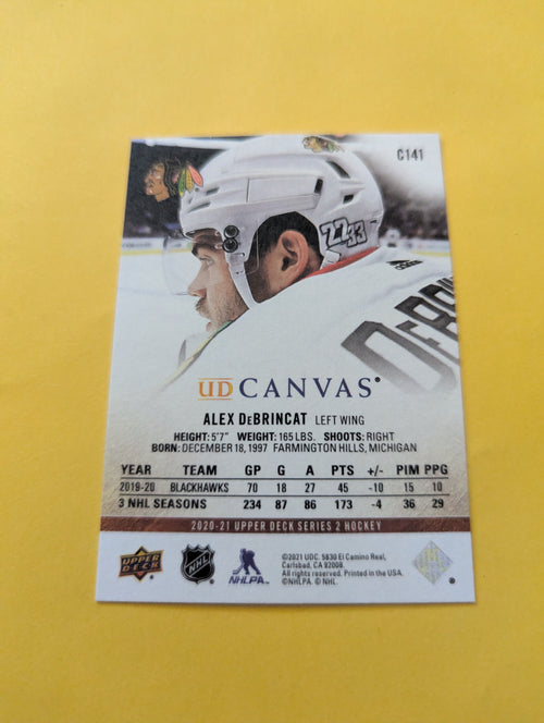 Alex DeBrincat 20-21 Upper Deck UD Canvas Card