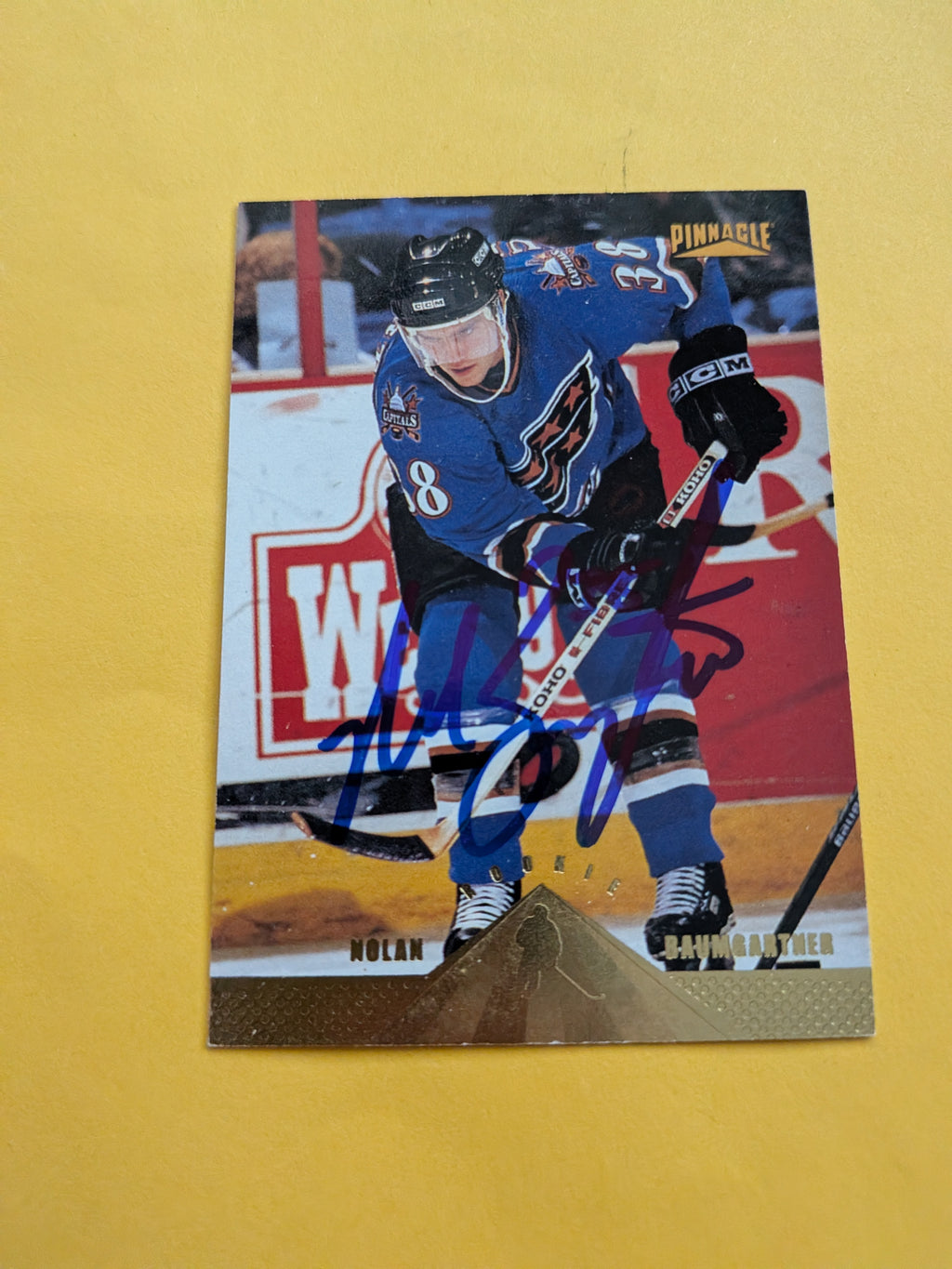 Nolan Baumgartner Signed Washington Capitals Card D