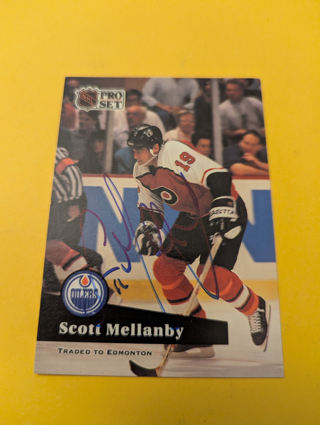 Scott Mellanby Signed Philadelphia Flyers Card
