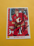 Michel Petit Signed Calgary Flames Card