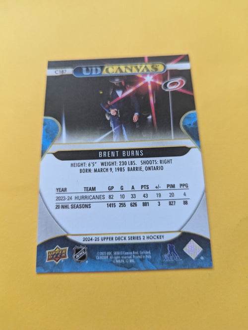 Brent Burns 24-25 Upper Deck UD Canvas Card