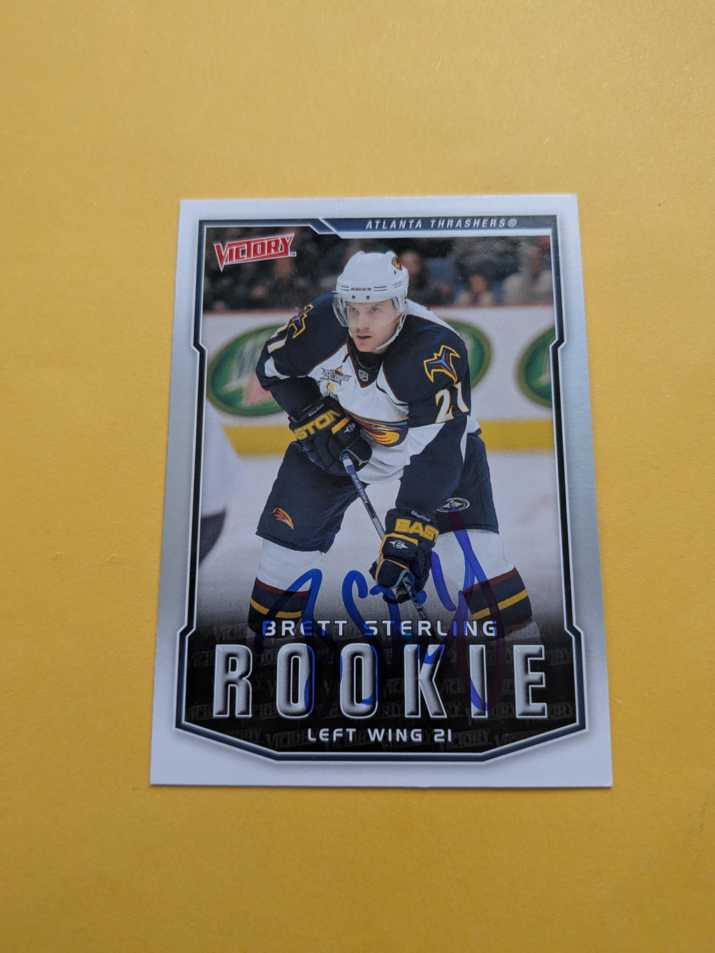 Brett Sterling Signed Atlanta Thrashers Rookie Card C