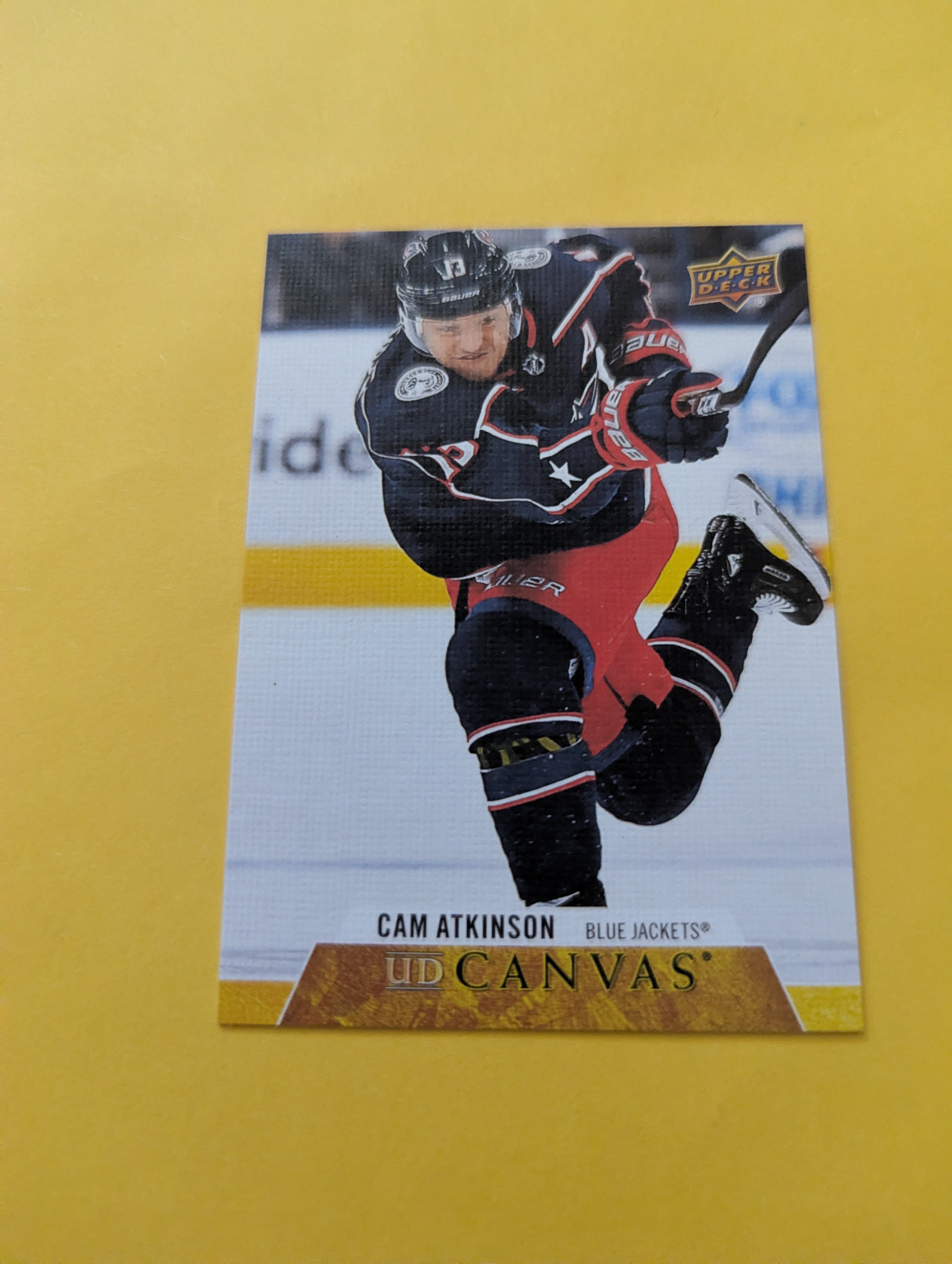 Cam Atkinson 20-21 Upper Deck UD Canvas Card