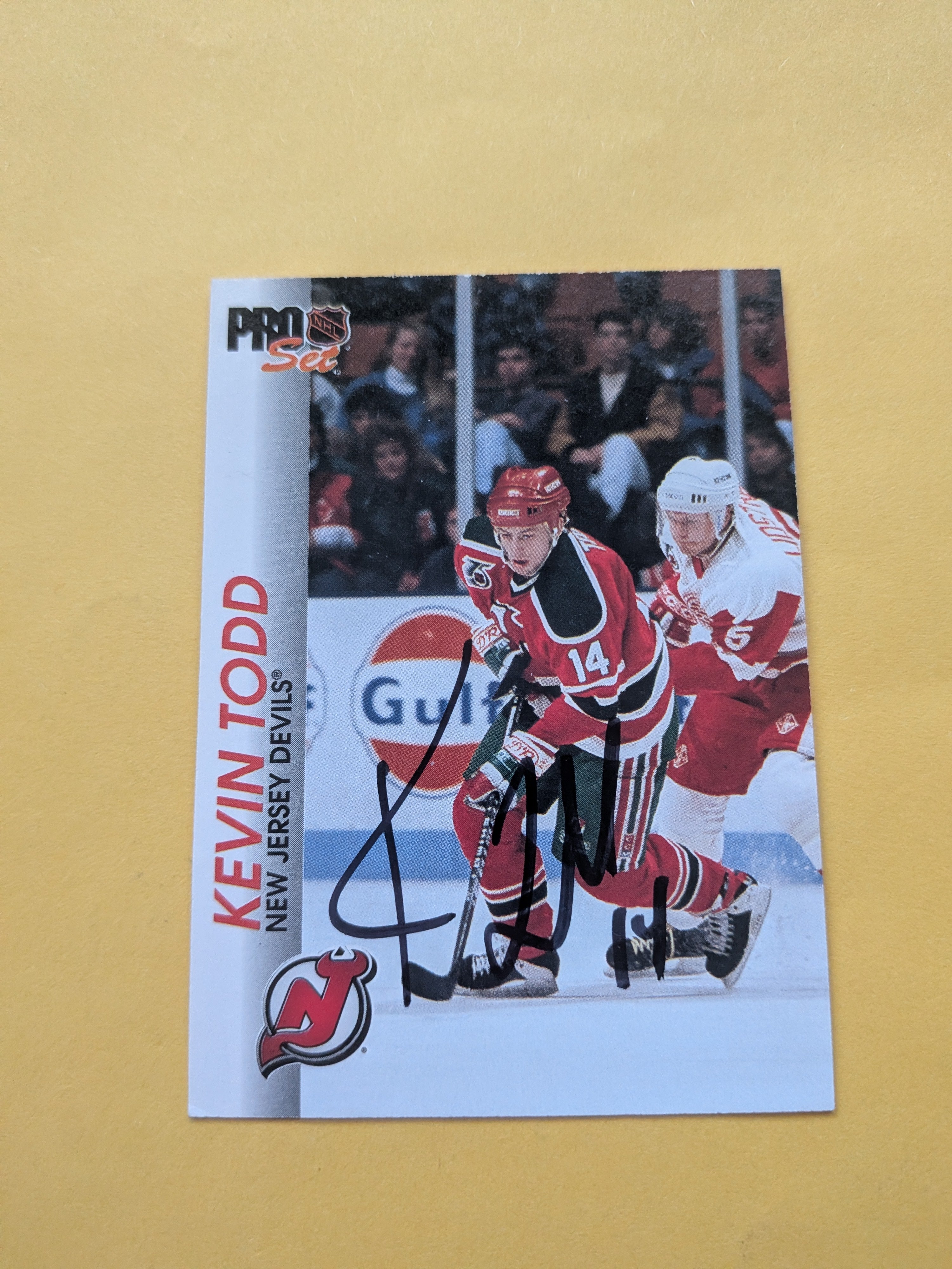 Kevin Todd Signed New Jersey Devils Card C