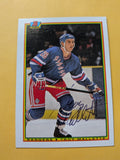Troy Mallette Signed New York Rangers Card H