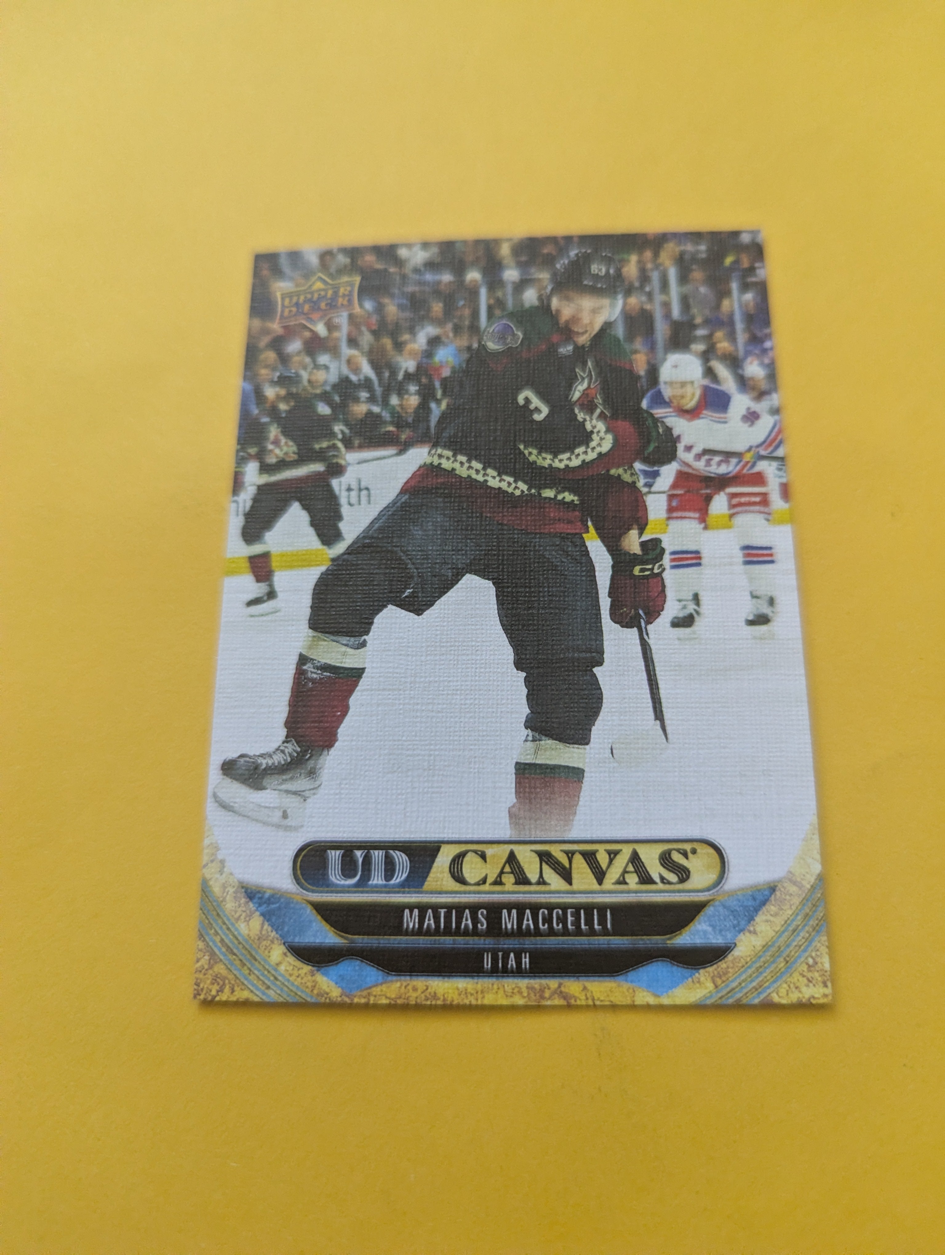 Matias Maccelli 24-25 Upper Deck UD Canvas Card