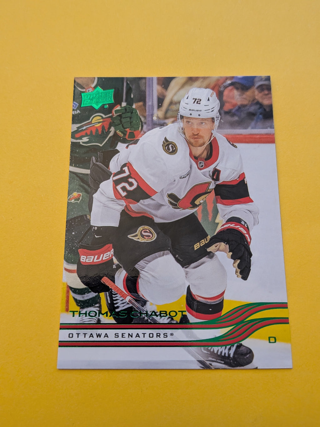 Thomas Chabot 25-26 Upper Deck Green Holiday Card