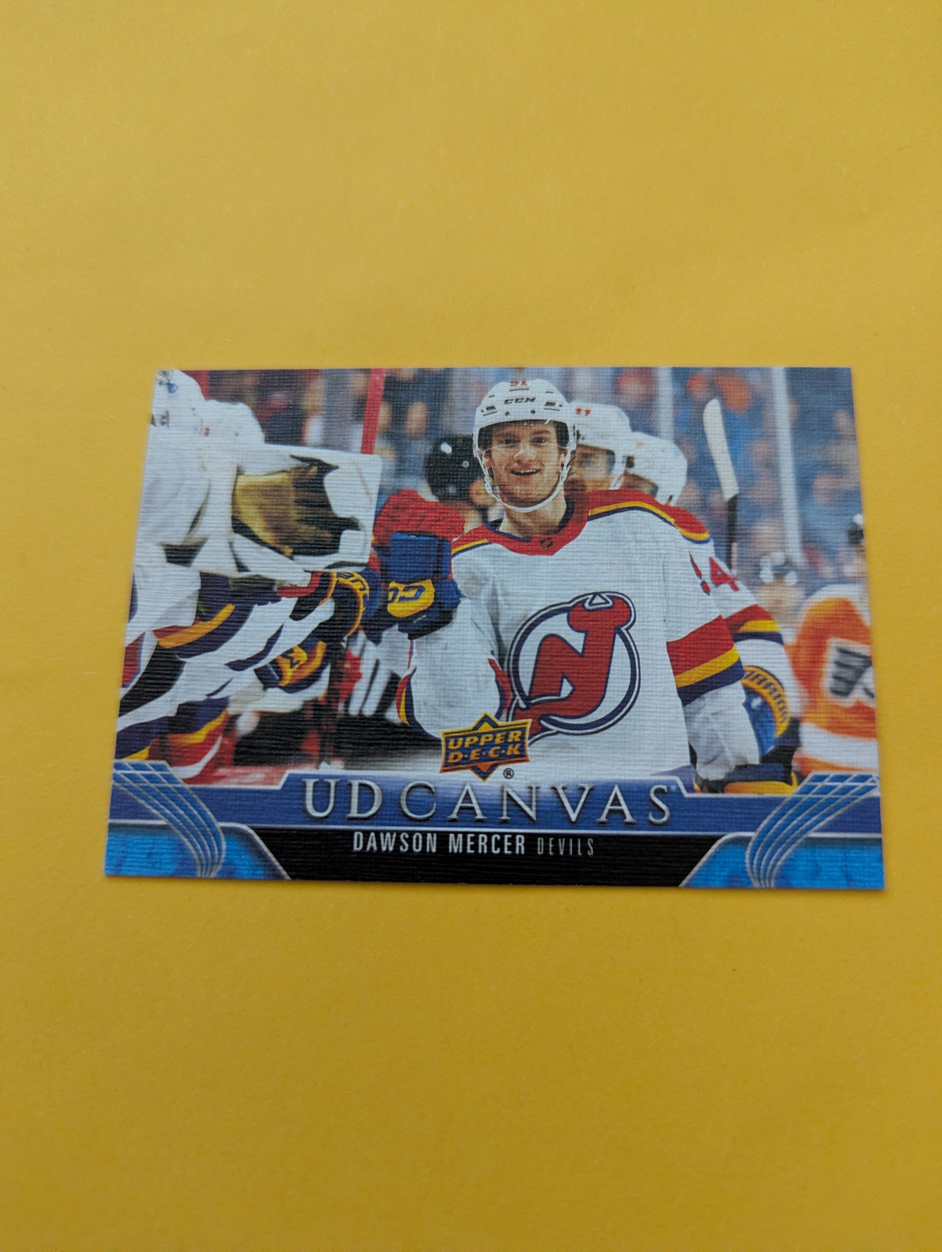 Dawson Mercer 23-24 Upper Deck UD Canvas Card