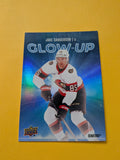 Jake Sanderson 25-26 Upper Deck Glow Up Card