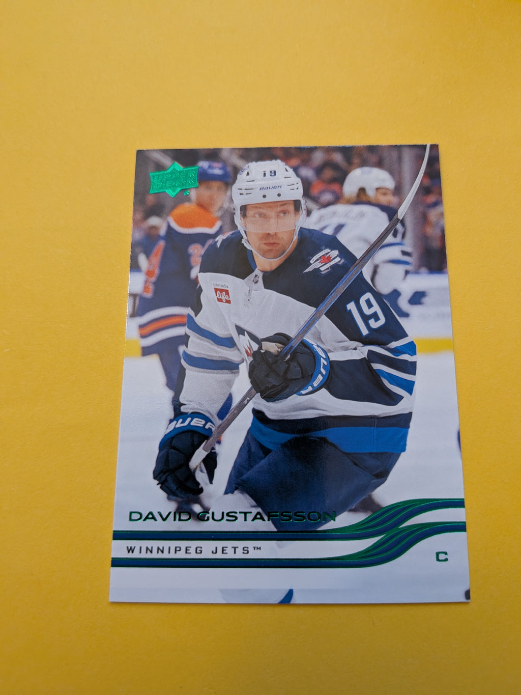David Gustafsson 25-26 Upper Deck Green Holiday Card