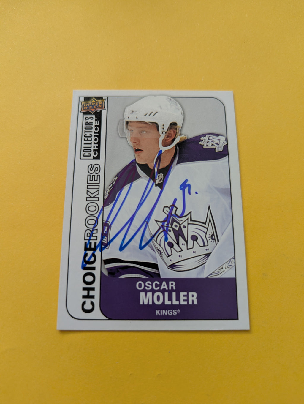 Oscar Moller Signed Los Angeles Kings Rookie Card