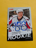 Tyler Sloan Signed Washington Capitals Rookie Card A