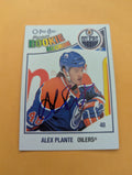 Alex Plante Signed Edmonton Oilers Rookie Card