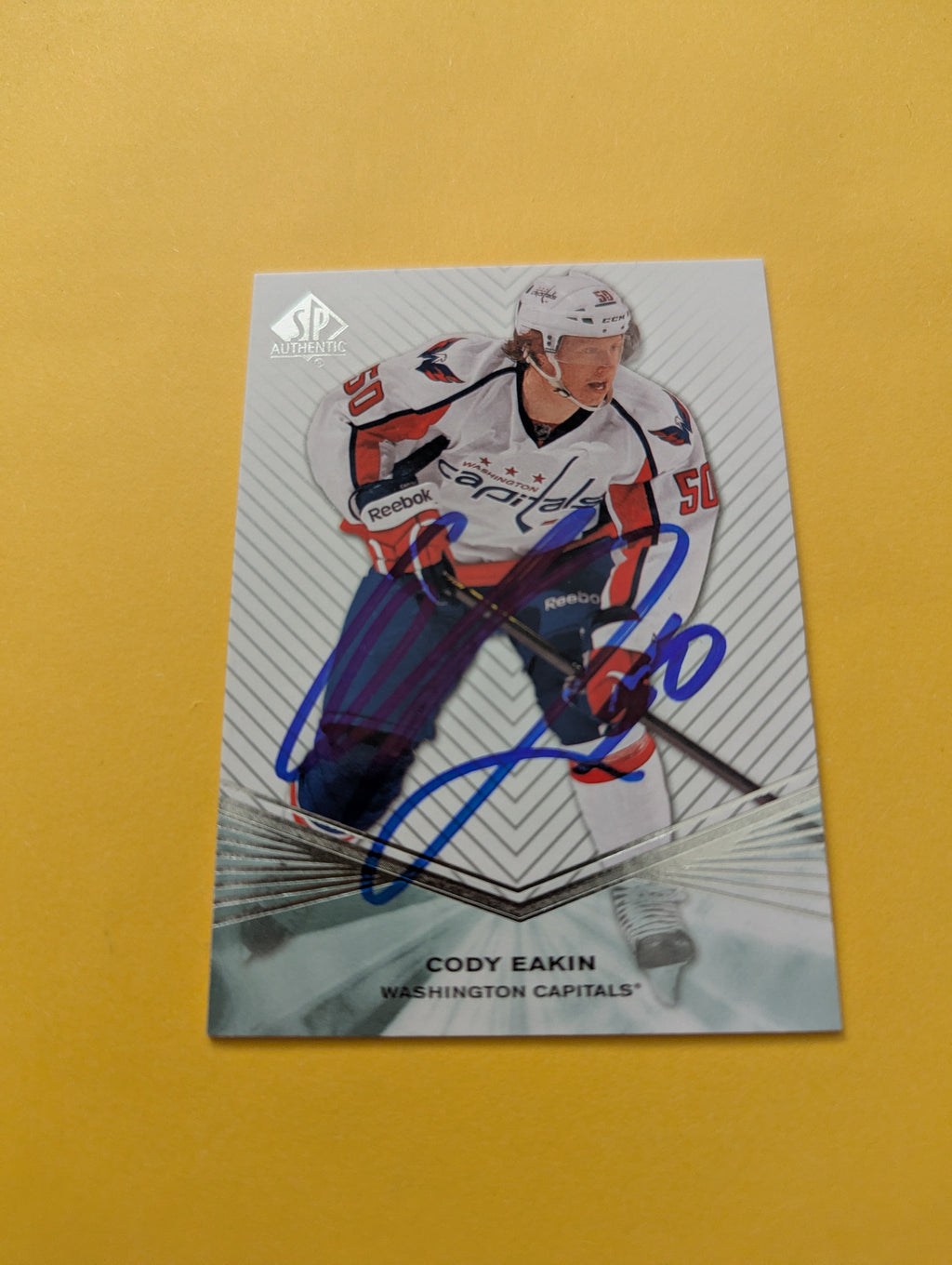 Cody Eakin Signed Washington Capitals Card