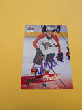 Shawn Matthias Signed Florida Panthers Rookie Card C