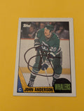 John Anderson Signed Hartford Whalers Card