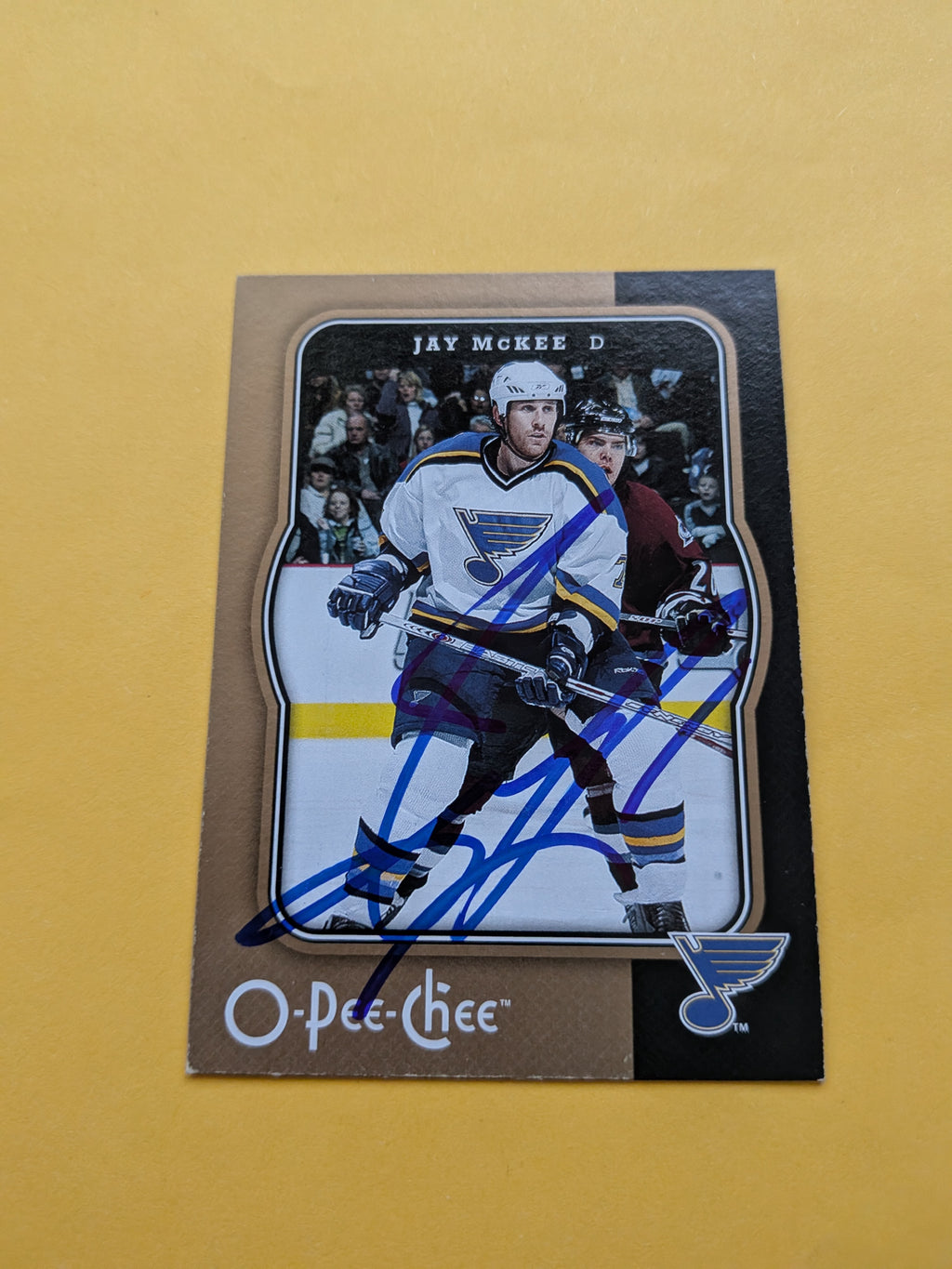 Jay McKee Signed St. Louis Blues Card C