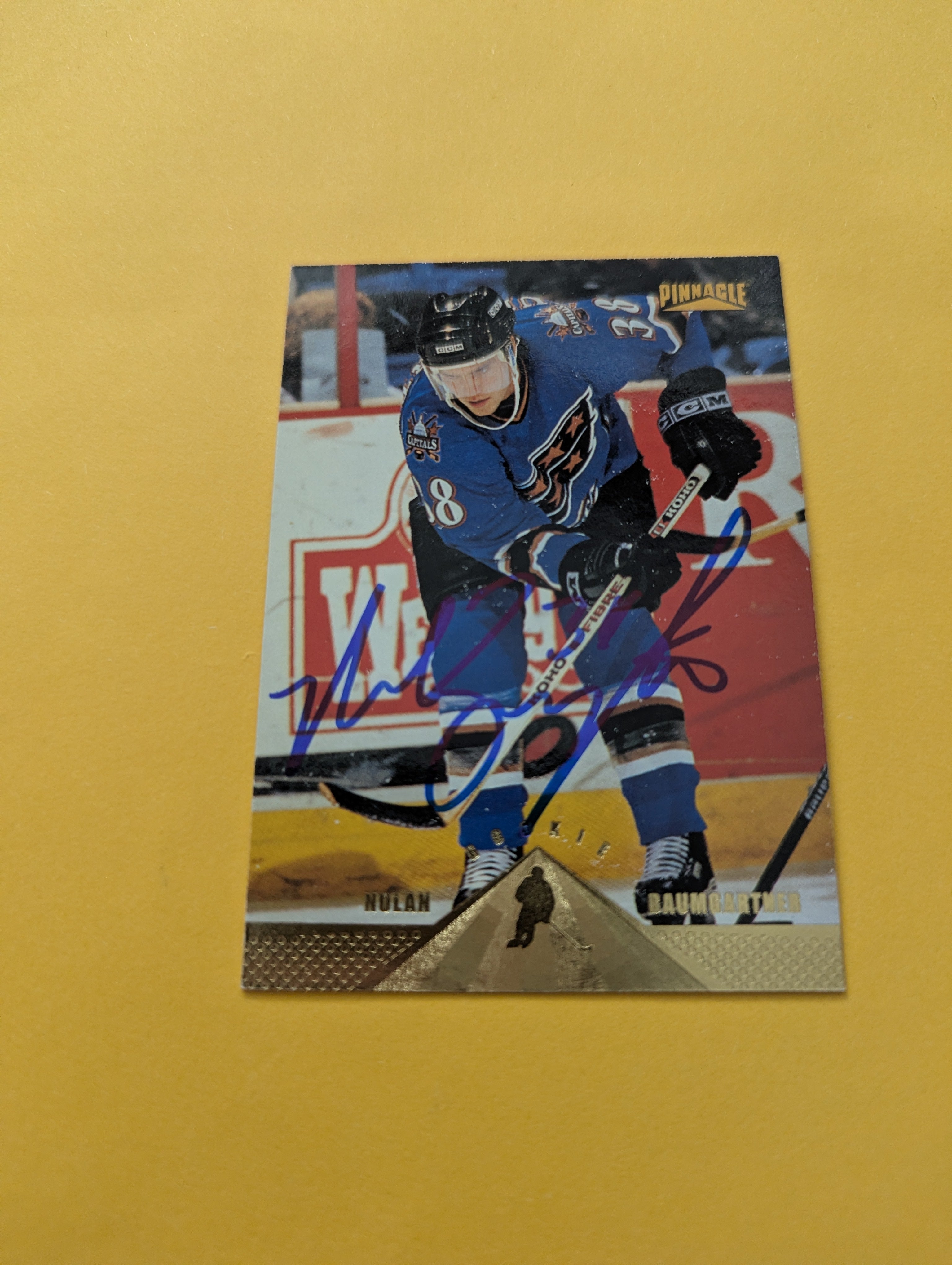 Nolan Baumgartner Signed Washington Capitals Card