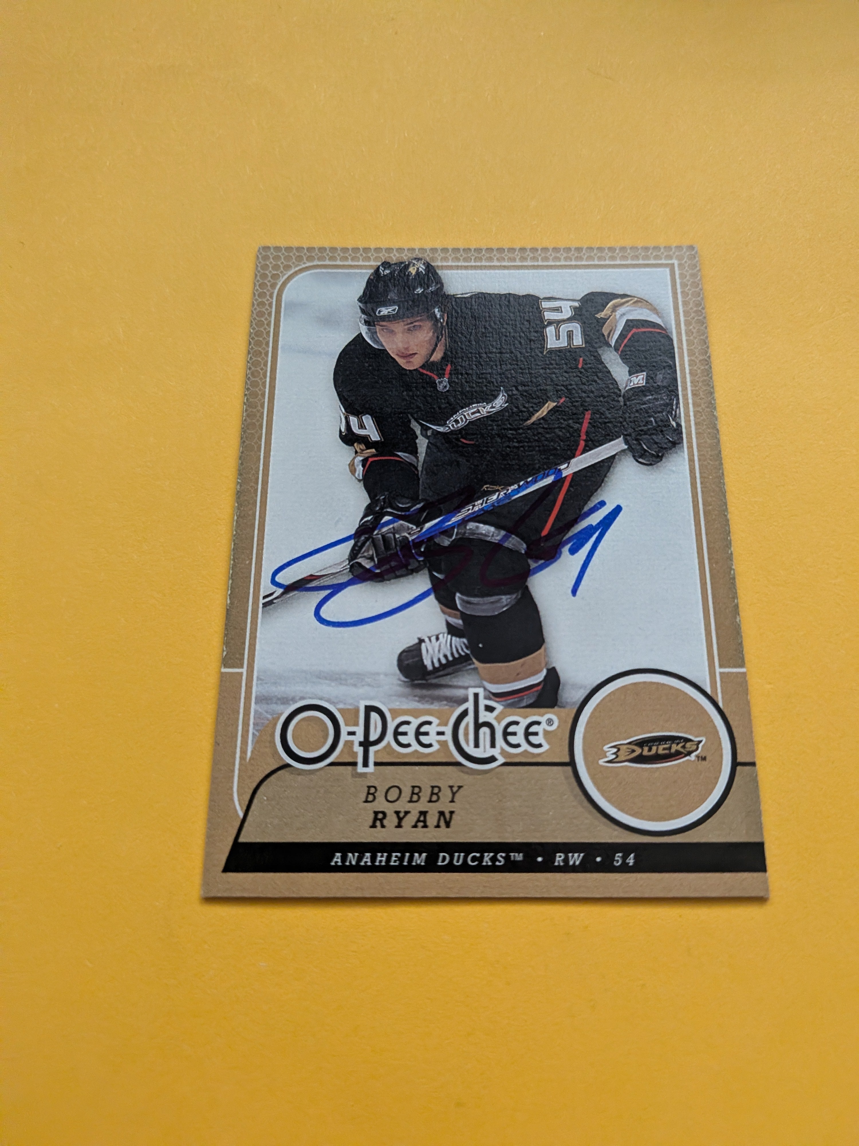 Bobby Ryan Signed Anaheim Ducks Card F