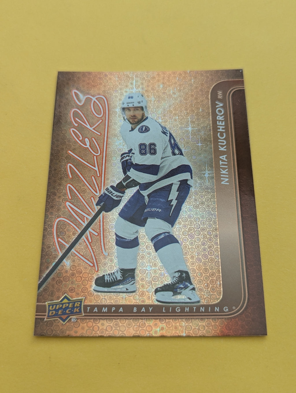 Nikita Kucherov 24-25 Upper Deck Dazzlers Orange Card