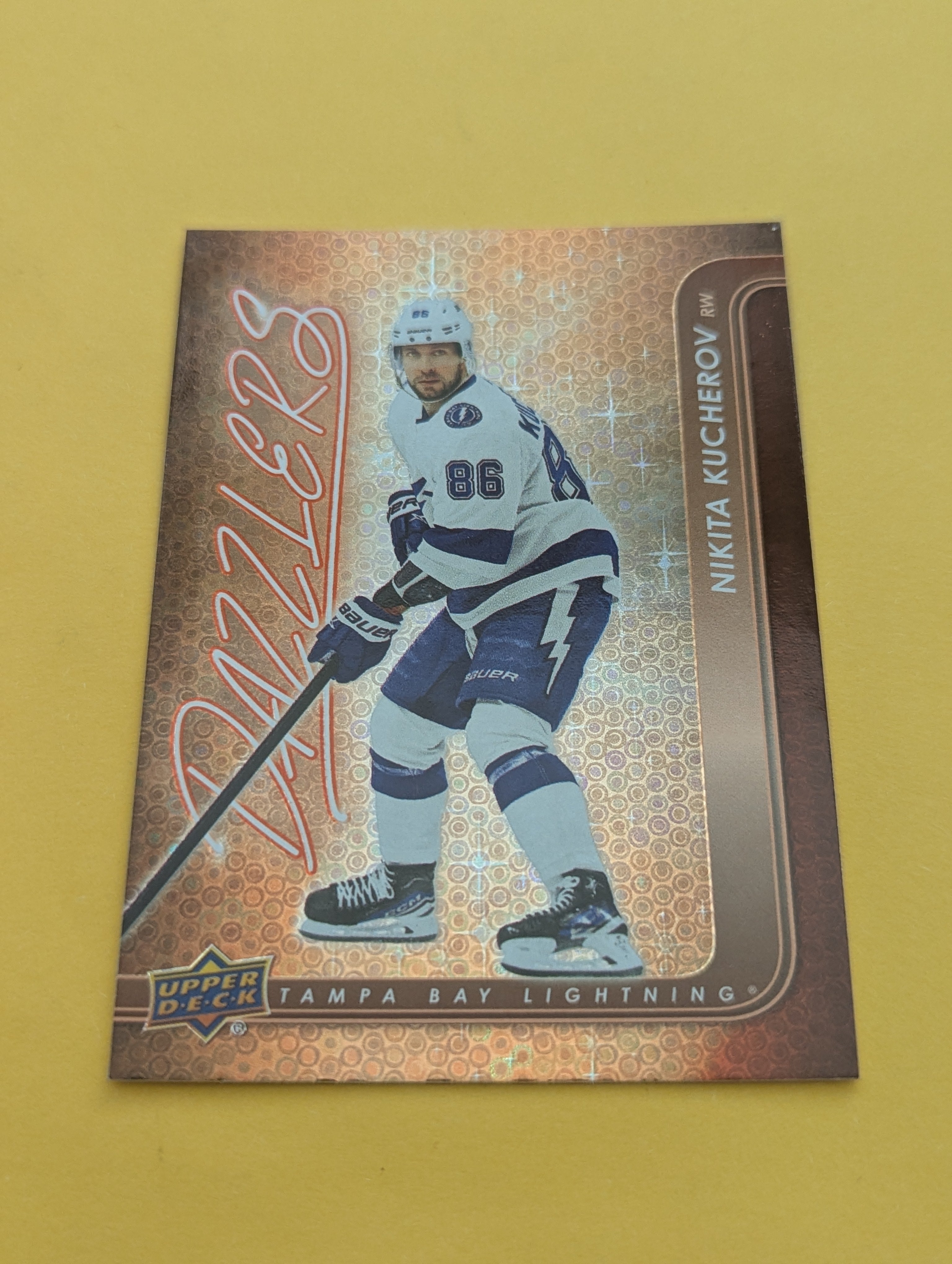 Nikita Kucherov 24-25 Upper Deck Dazzlers Orange Card