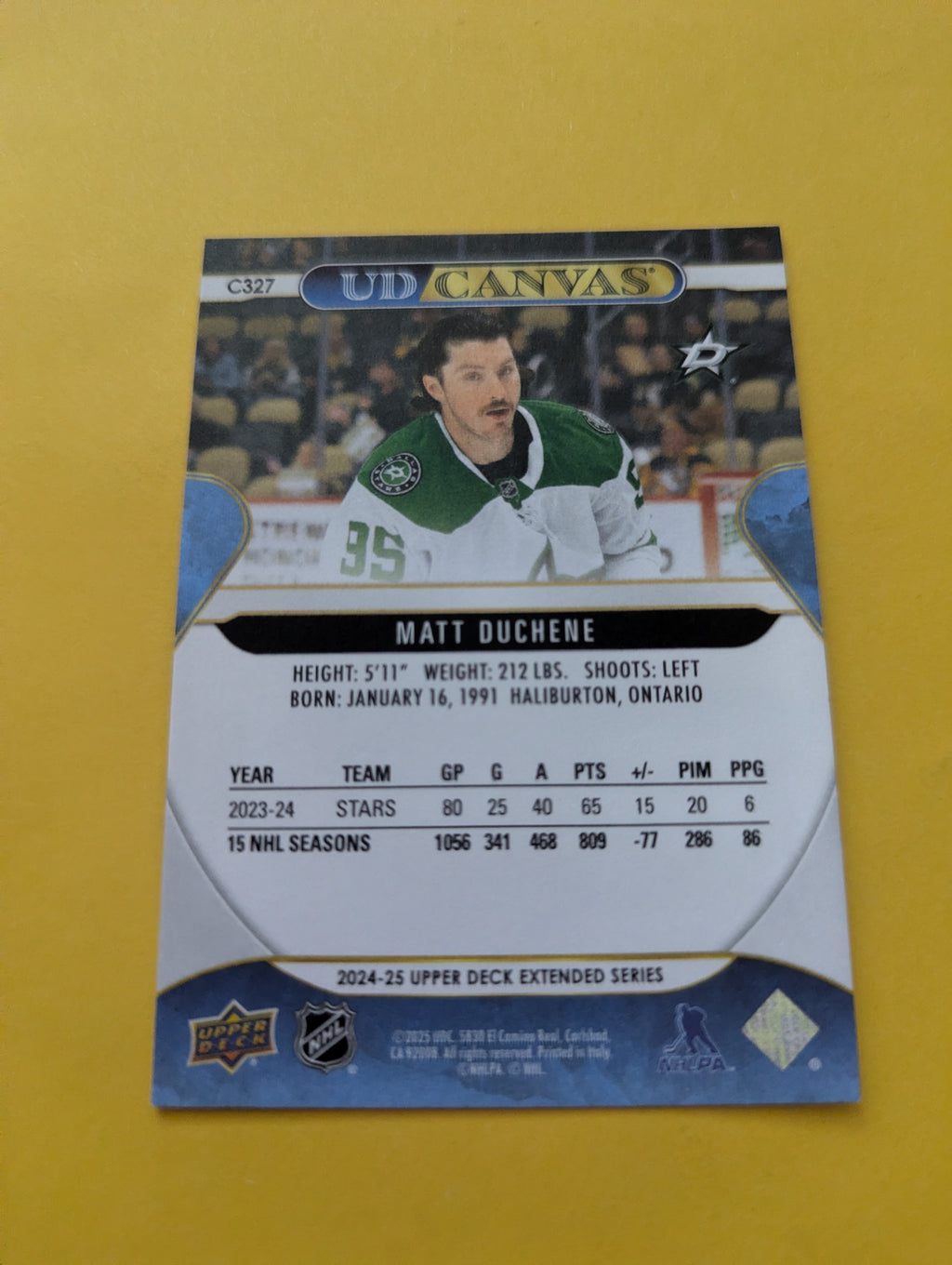 Matt Duchene 24-25 Upper Deck UD Canvas Card