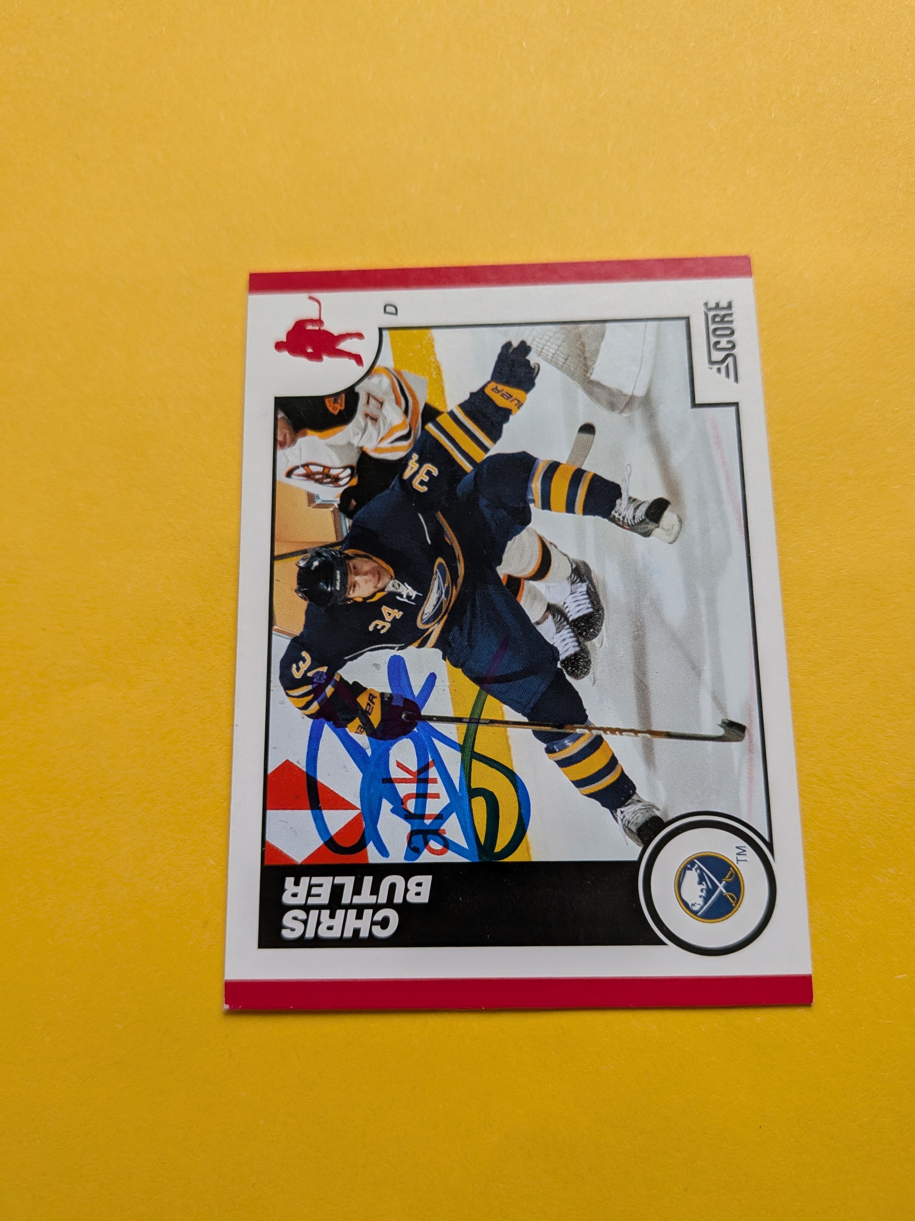 Chris Butler Signed Buffalo Sabres Card C