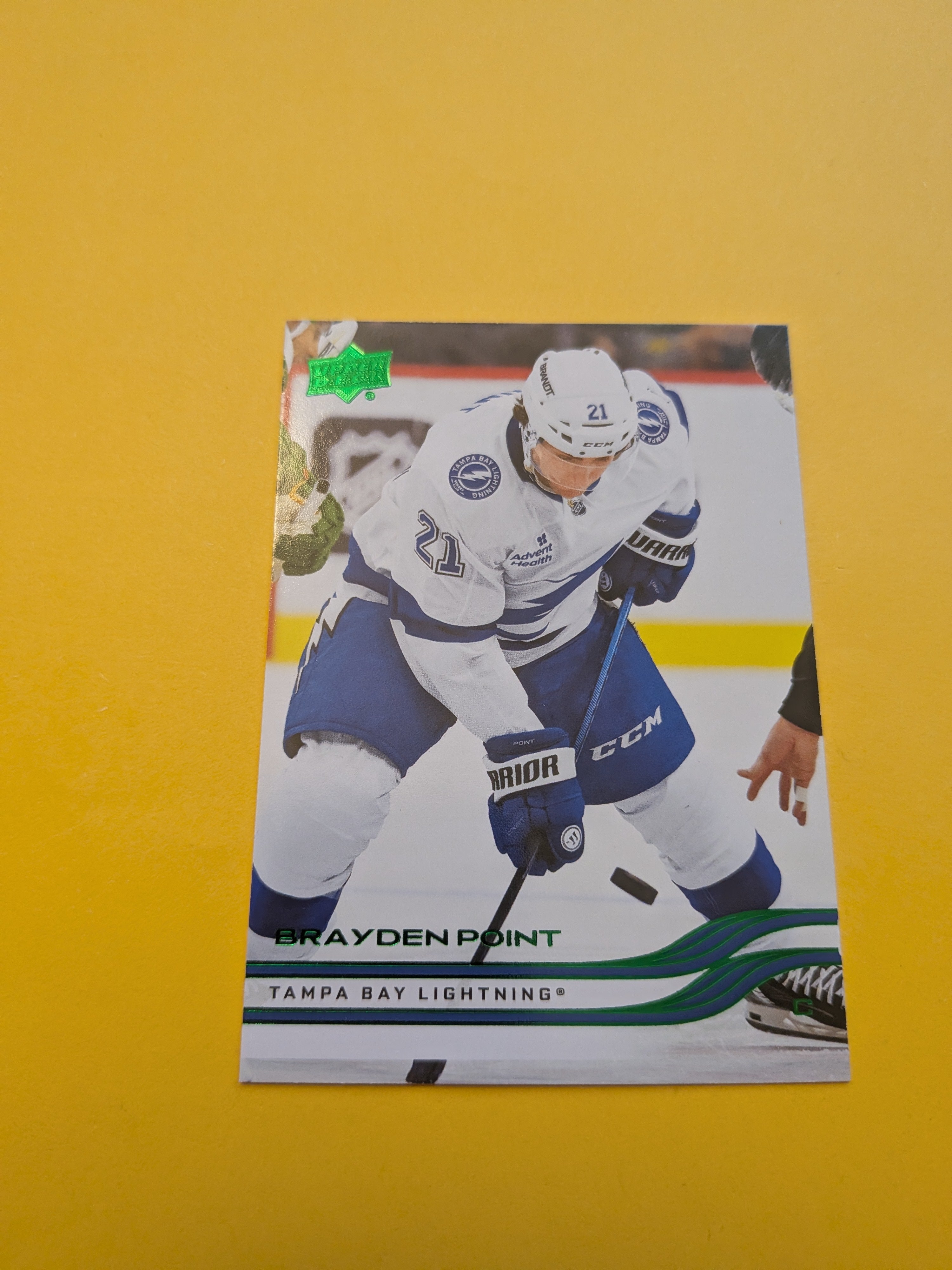 Brayden Point 25-26 Upper Deck Green Holiday Card