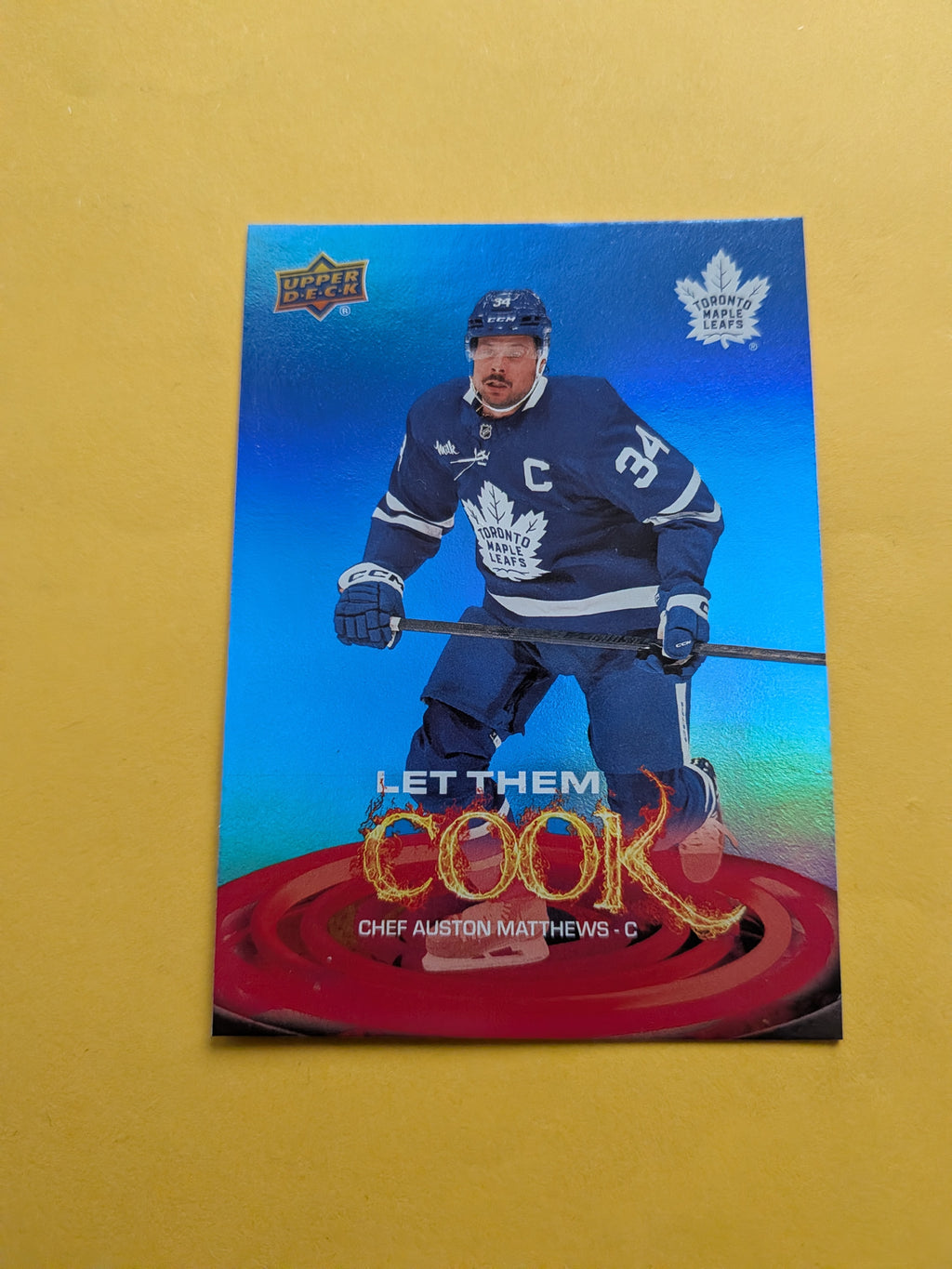Auston Matthews 25-26 Upper Deck Let Them Cook Card