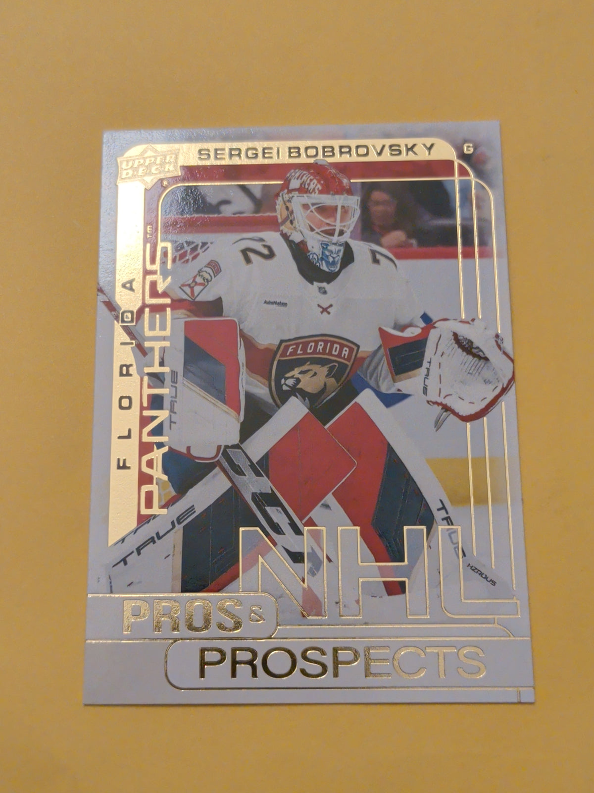 Sergei Bobrovsky 24-25 Upper Deck Pros & Prospects Gold Card