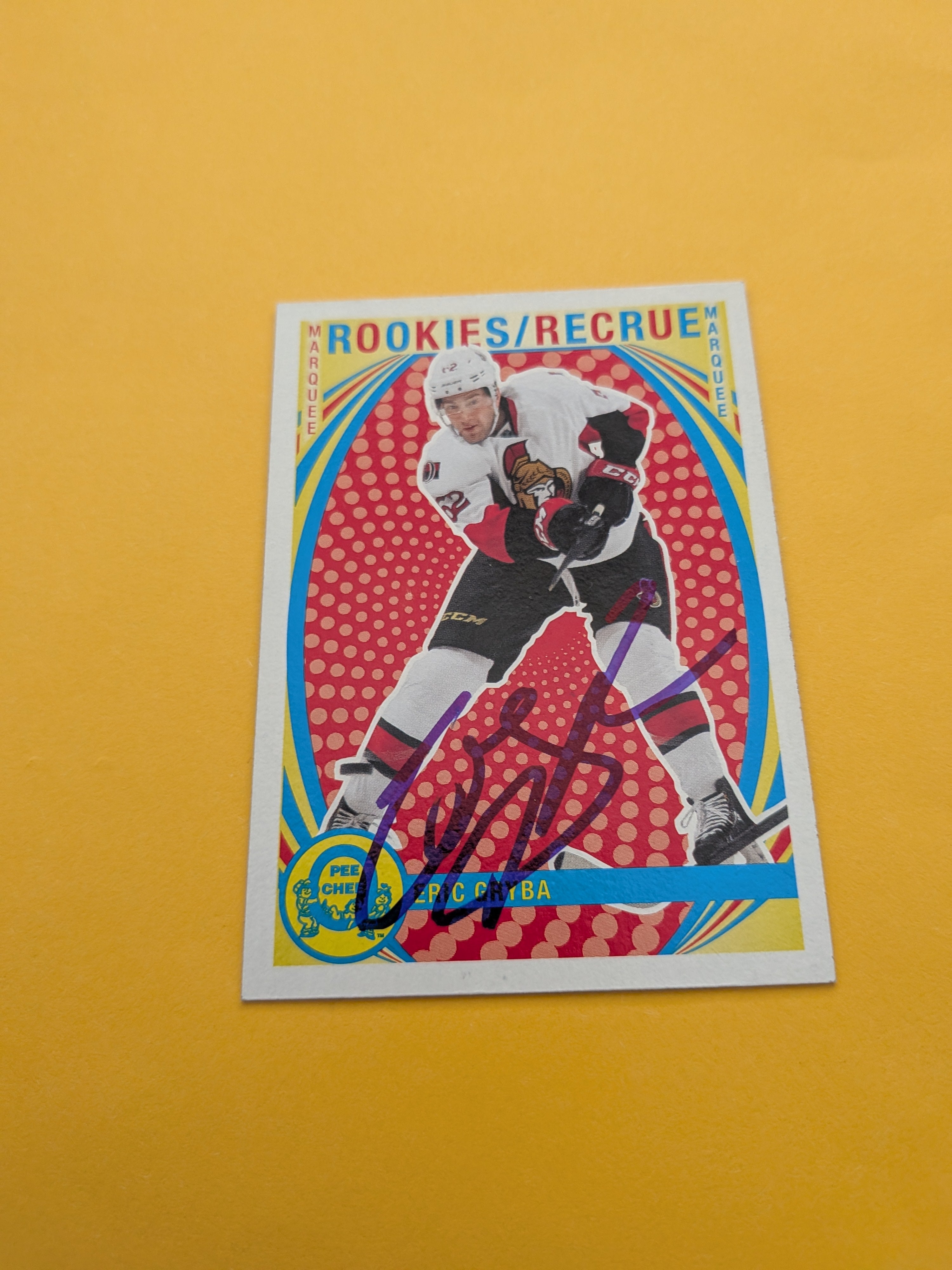 Eric Gryba Signed Ottawa Senators Rookie Card B