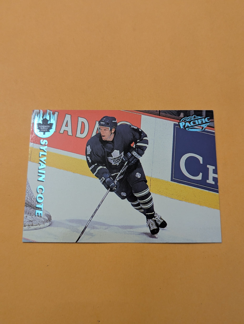 Sylvain Cote 98-99 Pacific Ice Blue Parallel Card