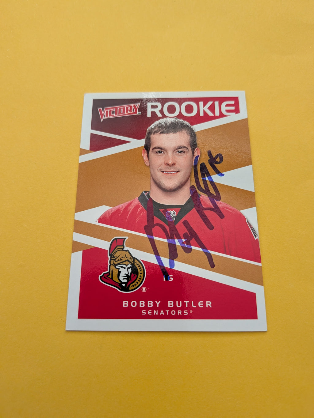 Bobby Buttler Signed Ottawa Senators Rookie Card A
