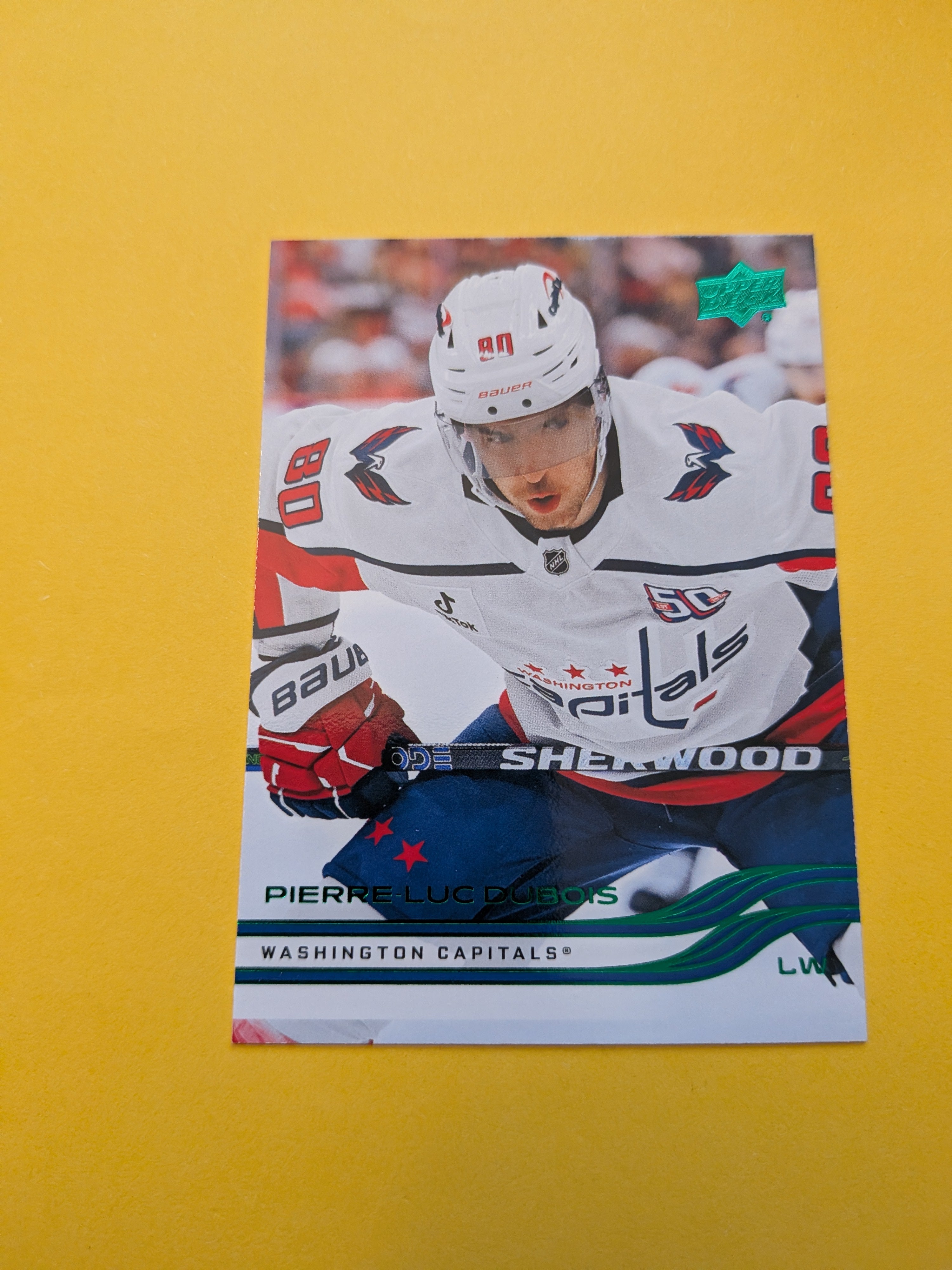 Pierre Luc Dubois 25-26 Upper Deck Green Holiday Card