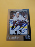 Lukas Krajicek Signed Vancouver Canucks Card