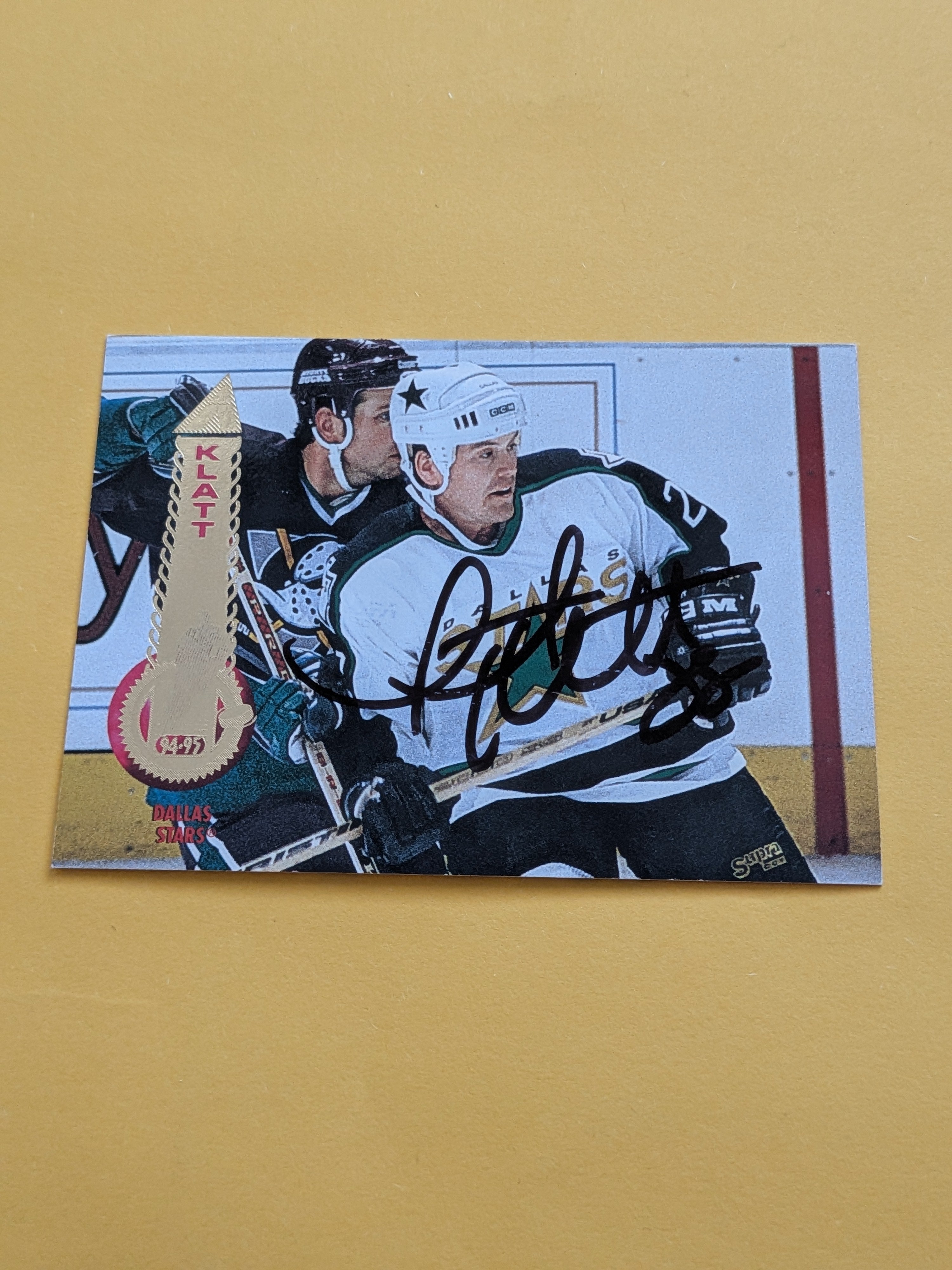 Trent Klatt Signed Dallas Stars Card A