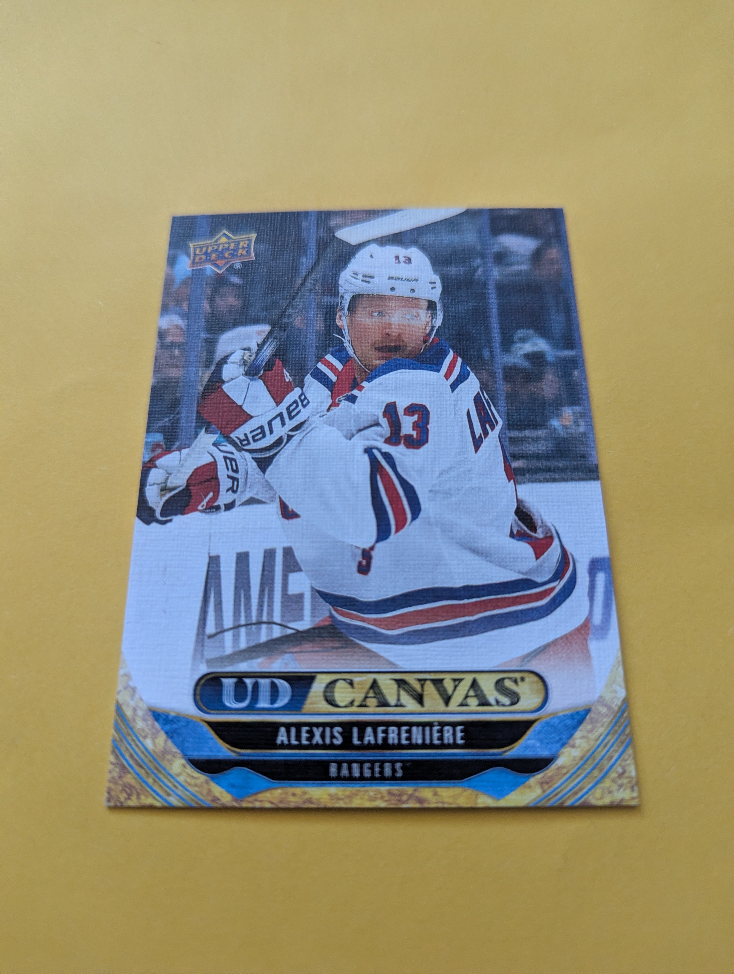 Alexis Lafreniere 24-25 Upper Deck UD Canvas Card