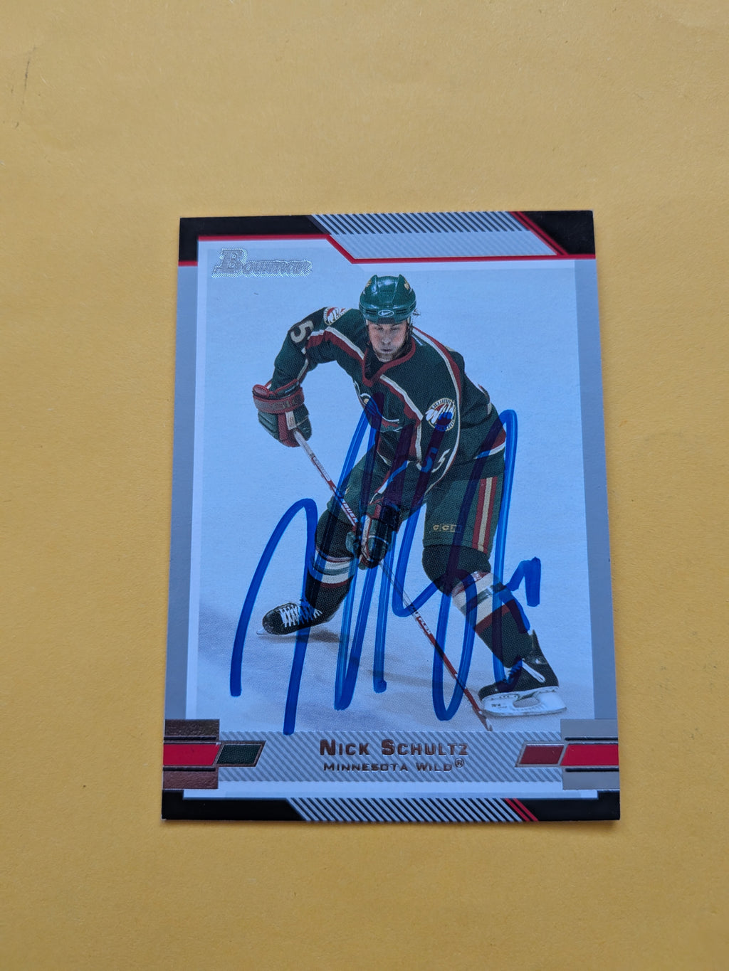 Nick Schultz Signed Minnesota Wild Card G