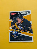 Luke Adam Signed Buffalo Sabres Rookie Card A