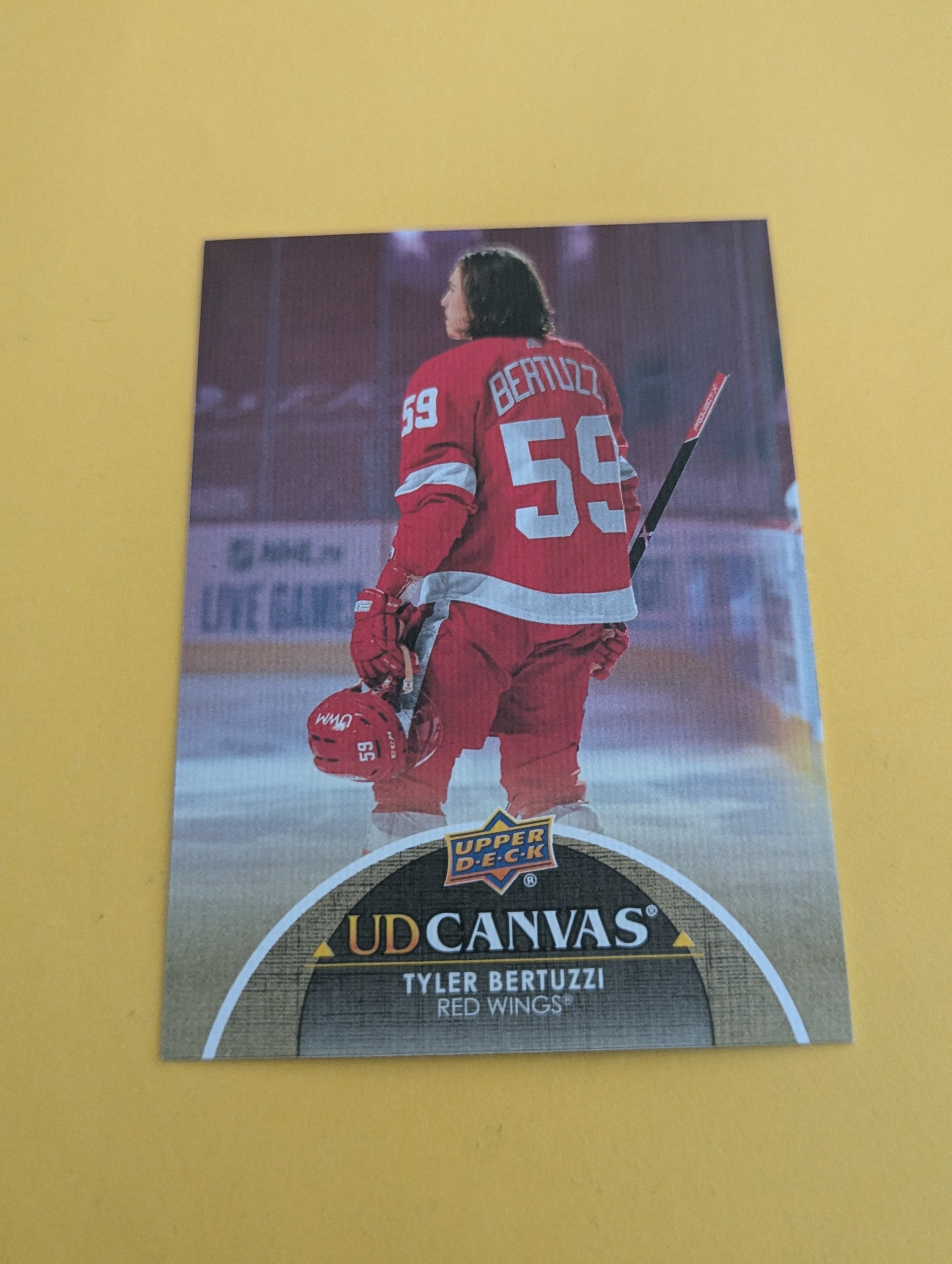 Tyler Bertuzzi 21-22 Upper Deck UD Canvas Card