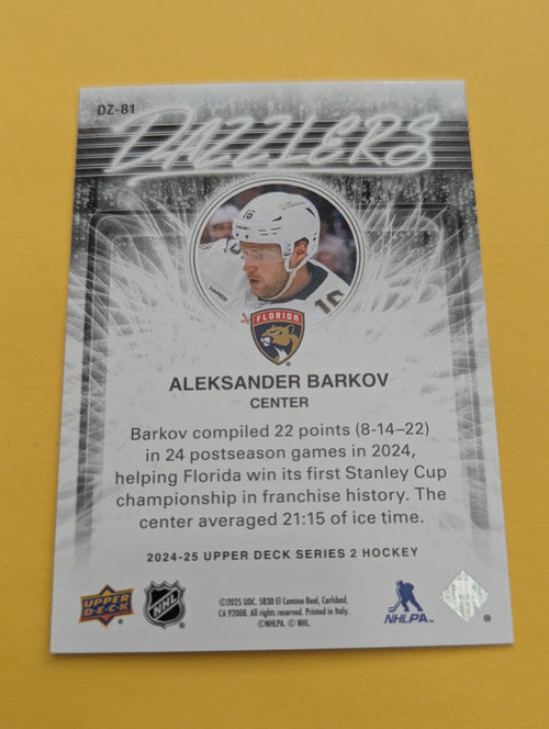 Aleksander Barkov 24-25 Upper Deck Dazzlers Orange Card