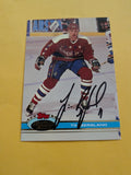 Tim Bergland Signed Washington Capitals Card A