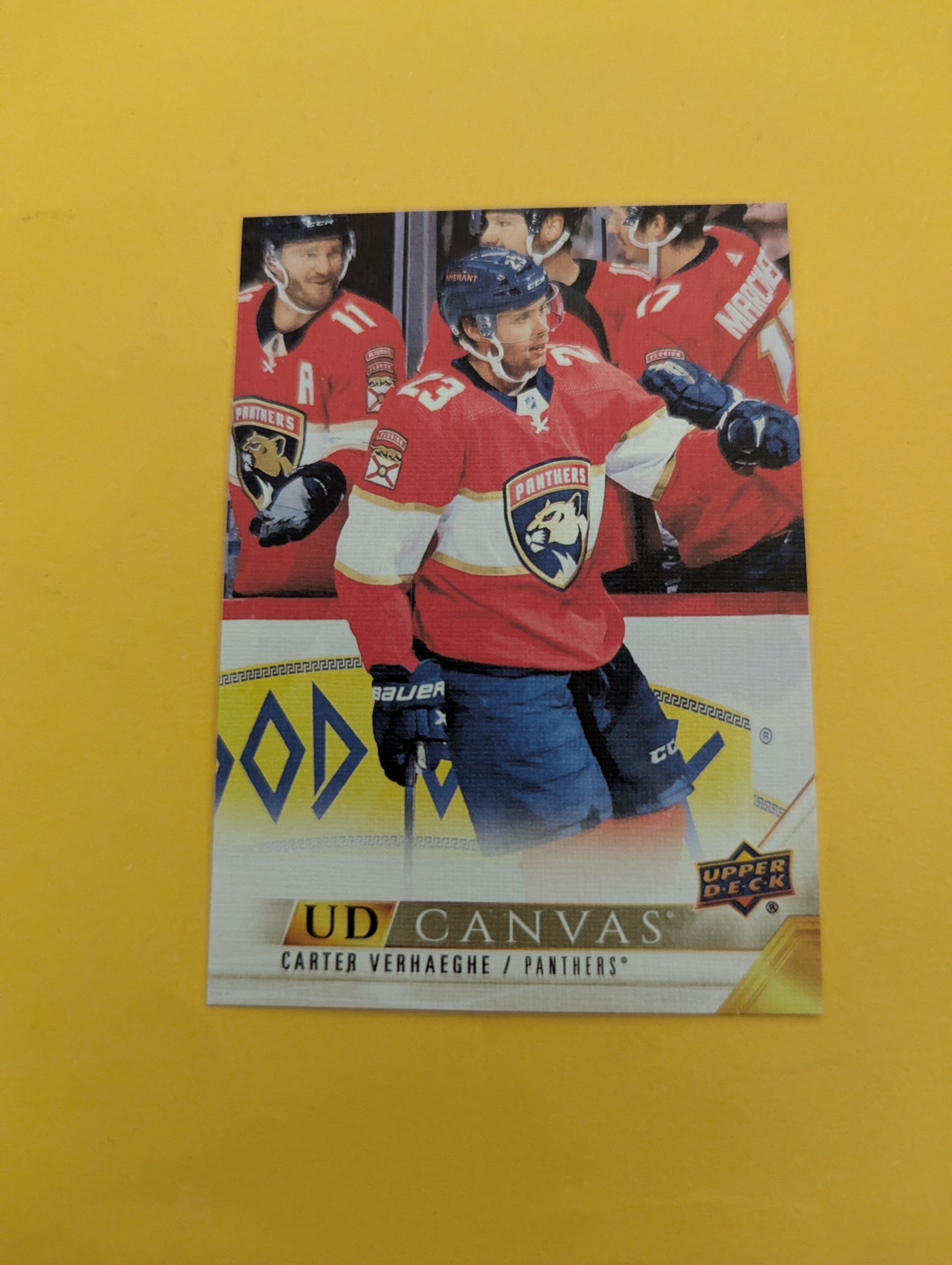 Carter Verhaeghe 22-23 Upper Deck UD Canvas Card
